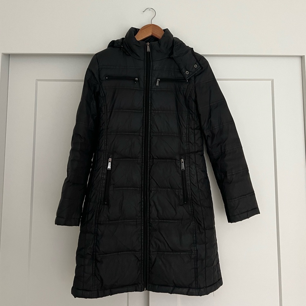 Michael Kors Black Quilted Coat